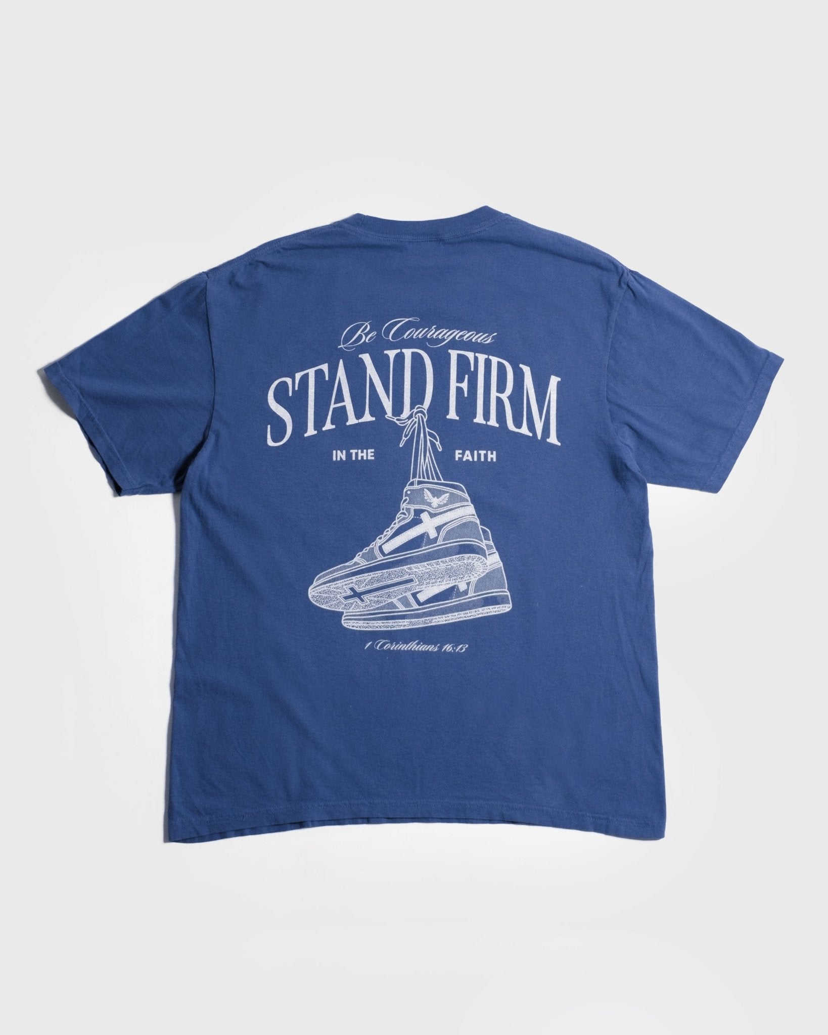 "Stand Firm X Stay True" Faded Navy Comfort Colors Tee - Proclamation Coalition