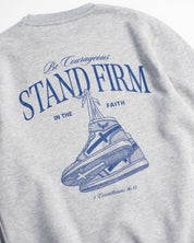 "Stand Firm X Stay True" Heather Grey Crewneck - Proclamation Coalition