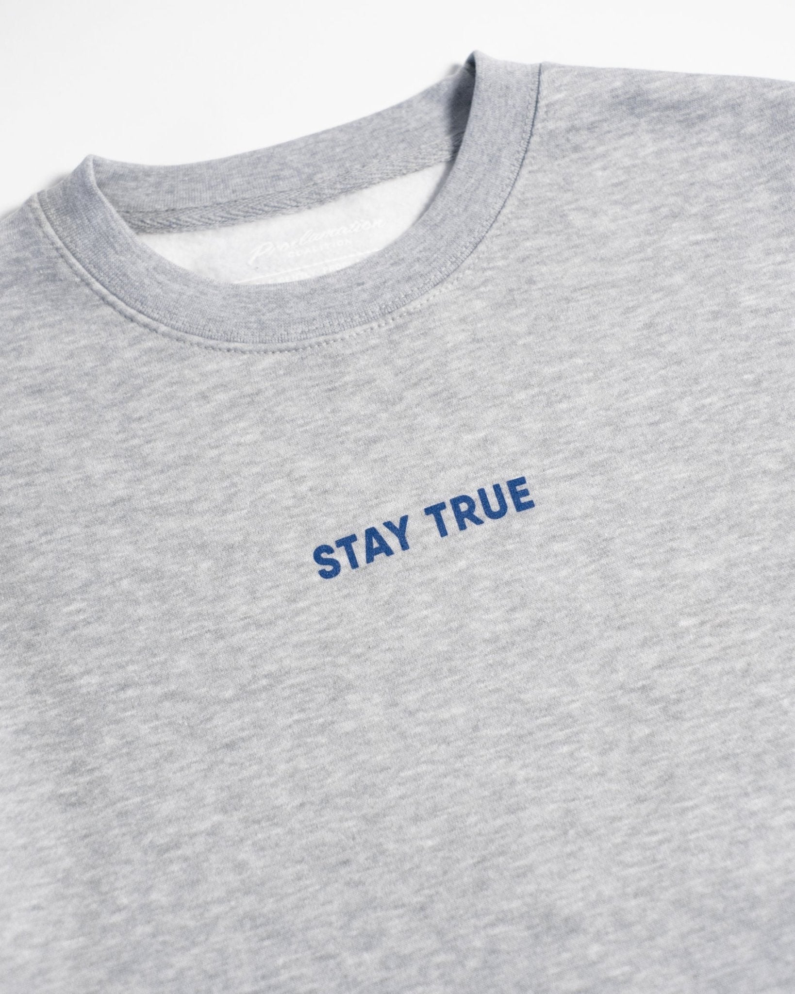 "Stand Firm X Stay True" Heather Grey Crewneck - Proclamation Coalition