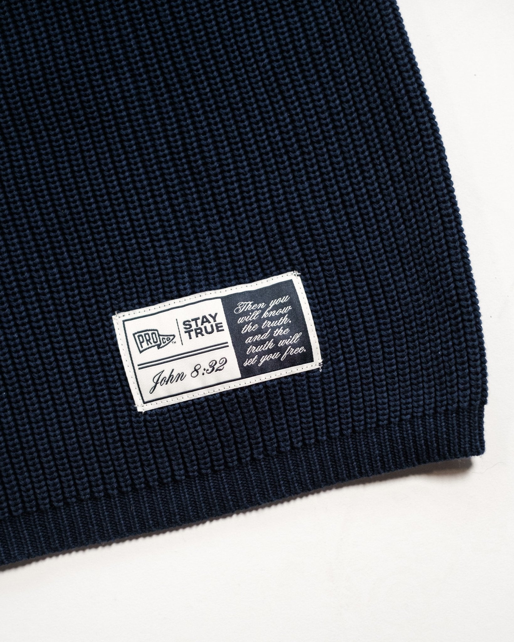 "Stay True X John 8:23" Navy Knit Jersey - Proclamation Coalition