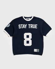 "Stay True X John 8:23" Navy Knit Jersey - Proclamation Coalition
