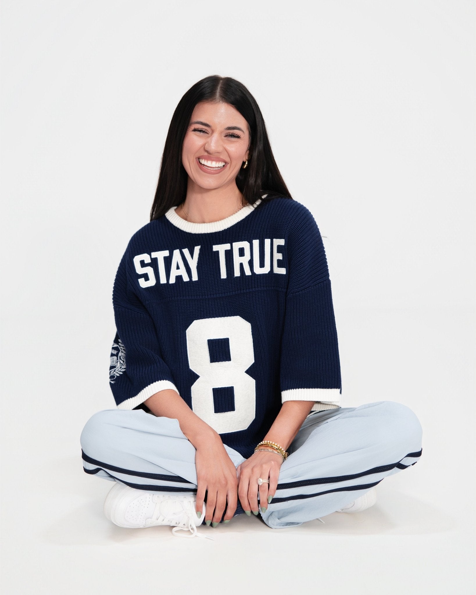 "Stay True X John 8:23" Navy Knit Jersey - Proclamation Coalition