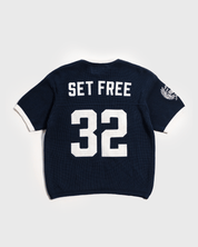 "Stay True X John 8:23" Navy Knit Jersey - Proclamation Coalition
