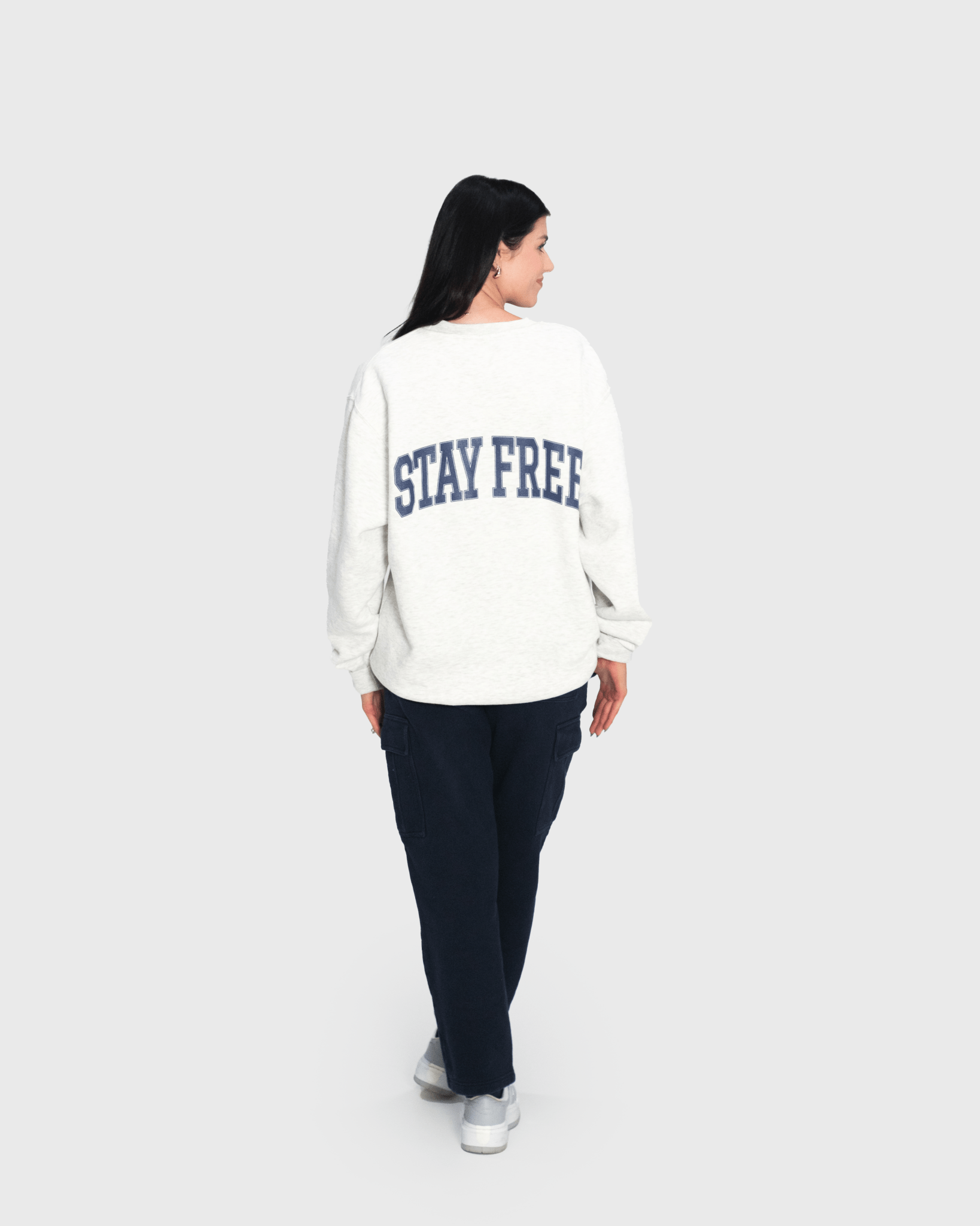 "Stay True X Stay Free" Oatmeal Crewneck - Proclamation Coalition