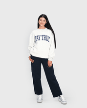 "Stay True X Stay Free" Oatmeal Crewneck - Proclamation Coalition