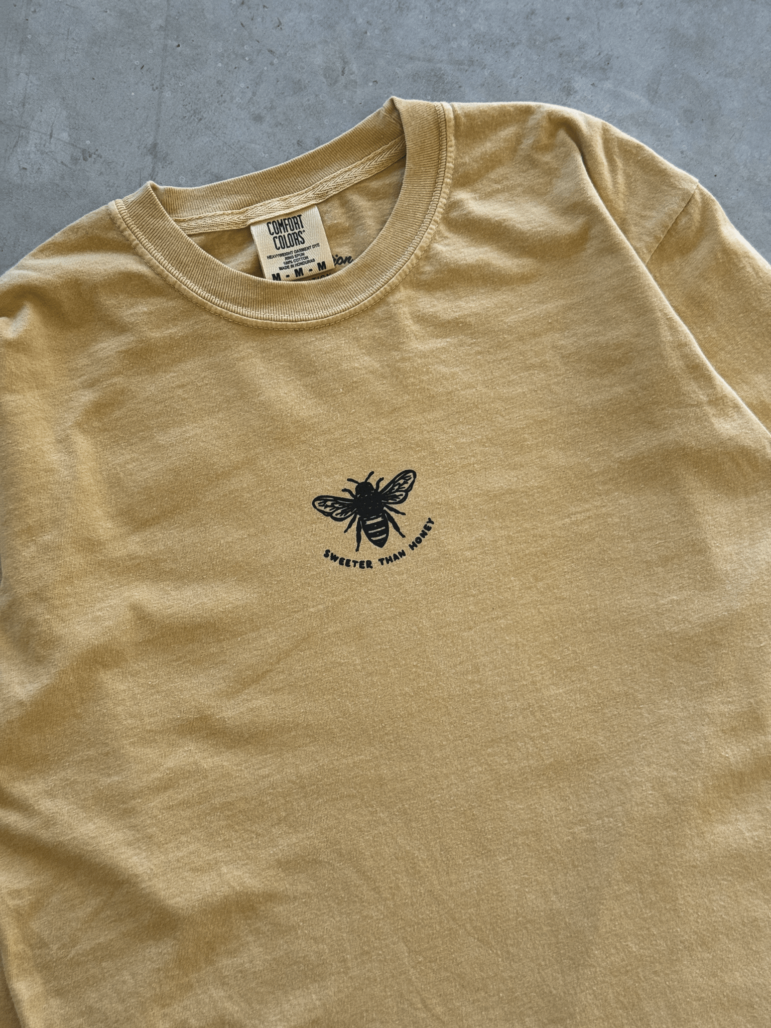 "Sweeter Than Honey" Long-sleeve Tee - Mustard - Proclamation Coalition