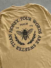 "Sweeter Than Honey" Long-sleeve Tee - Mustard - Proclamation Coalition