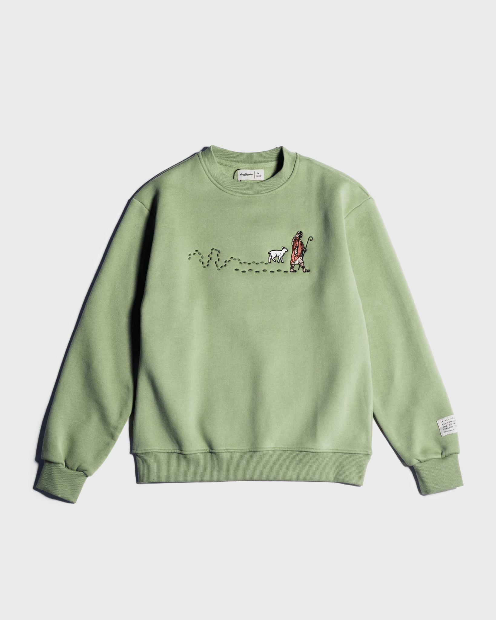 "The Good Shepherd" Green Pasture Comfort Crewneck - Proclamation Coalition