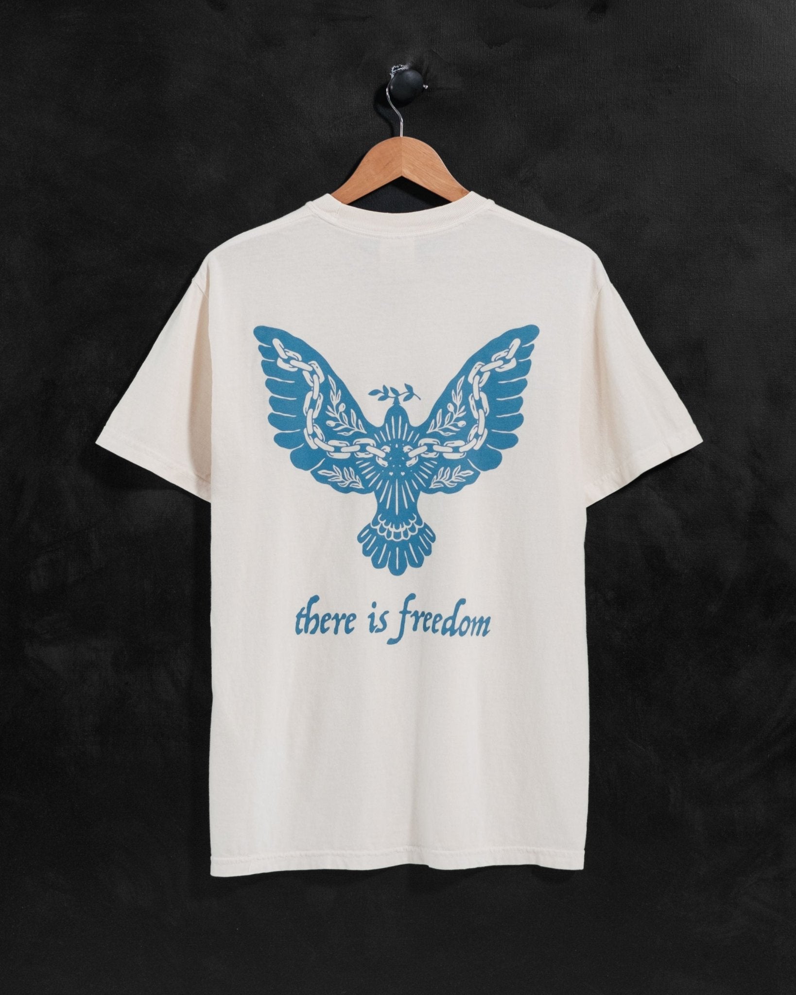 "There is Freedom" Ivory Comfort Colors Tee - Proclamation Coalition