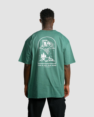 “This is Not Our Home" Jade Green Tee - Proclamation Coalition