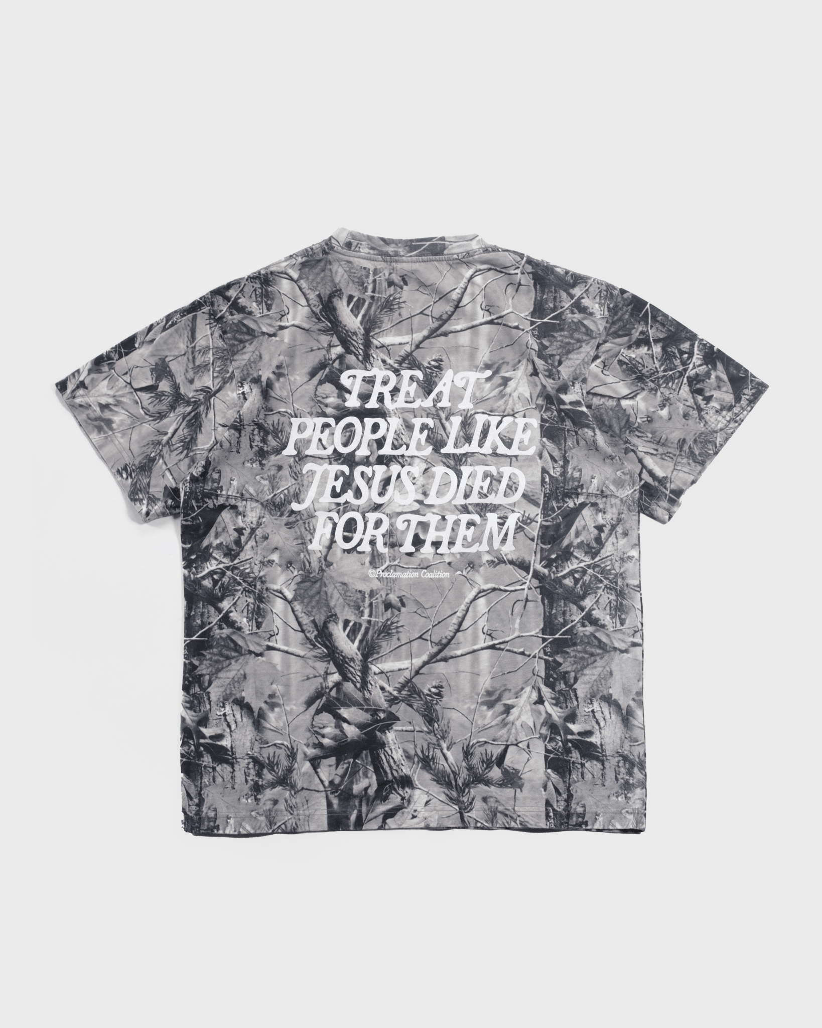 "Treat People" Heavyweight Vintage Grey Camo Tee - Proclamation Coalition