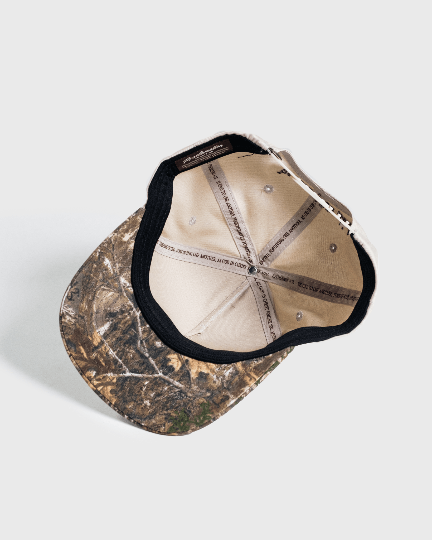 Faith Over Fear Psalms 118:6 Trucker Cap – Christian Real Tree Camo Hat With Grey Shadow Logo For Men & Women