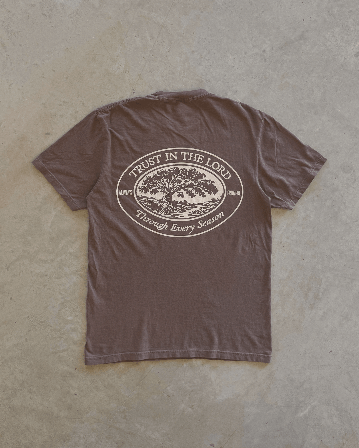 "Trust In The Lord" Espresso COMFORT COLORS Tee - Proclamation Coalition