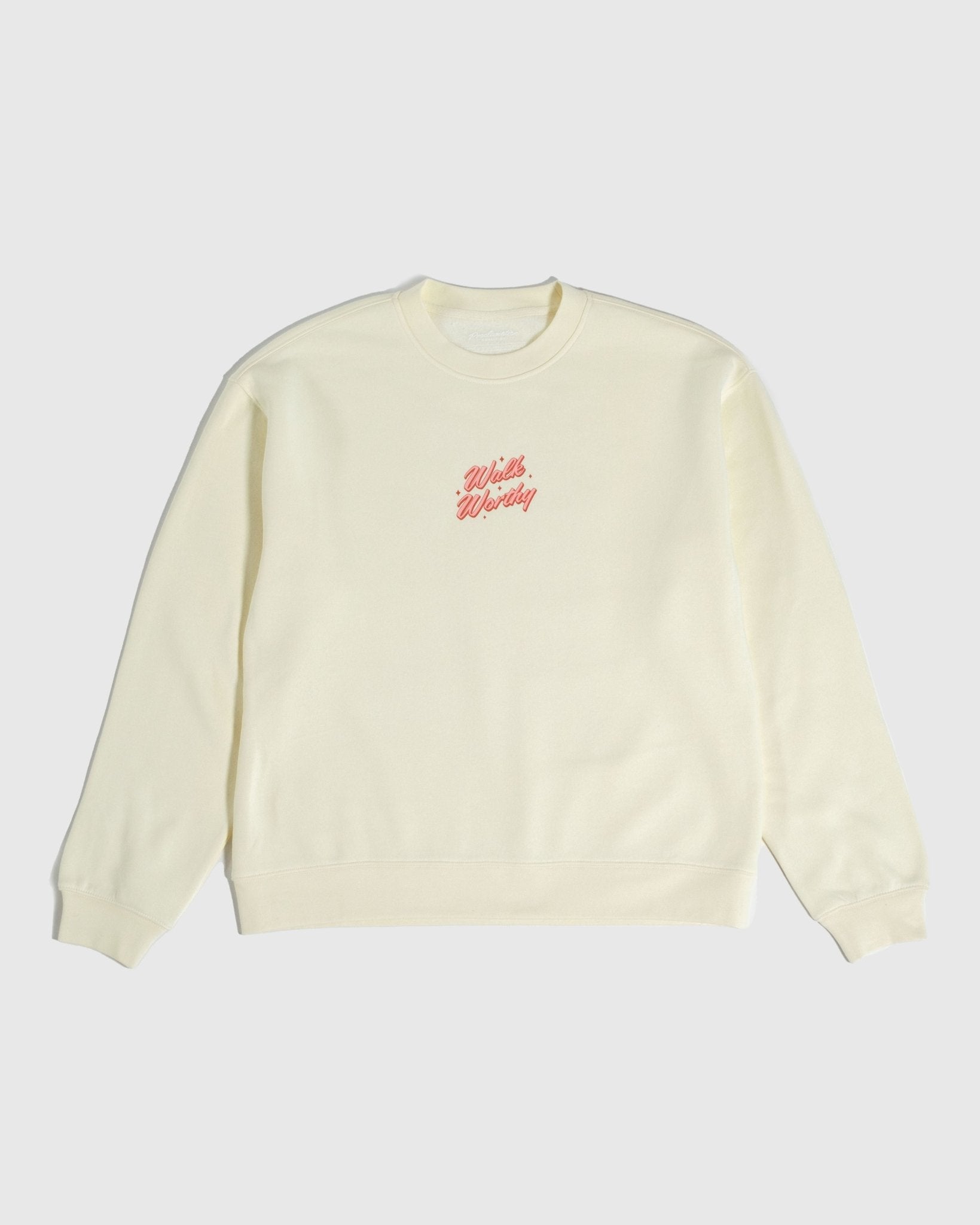 "Walk Worthy" Butter Relaxed Crewneck - Proclamation Coalition