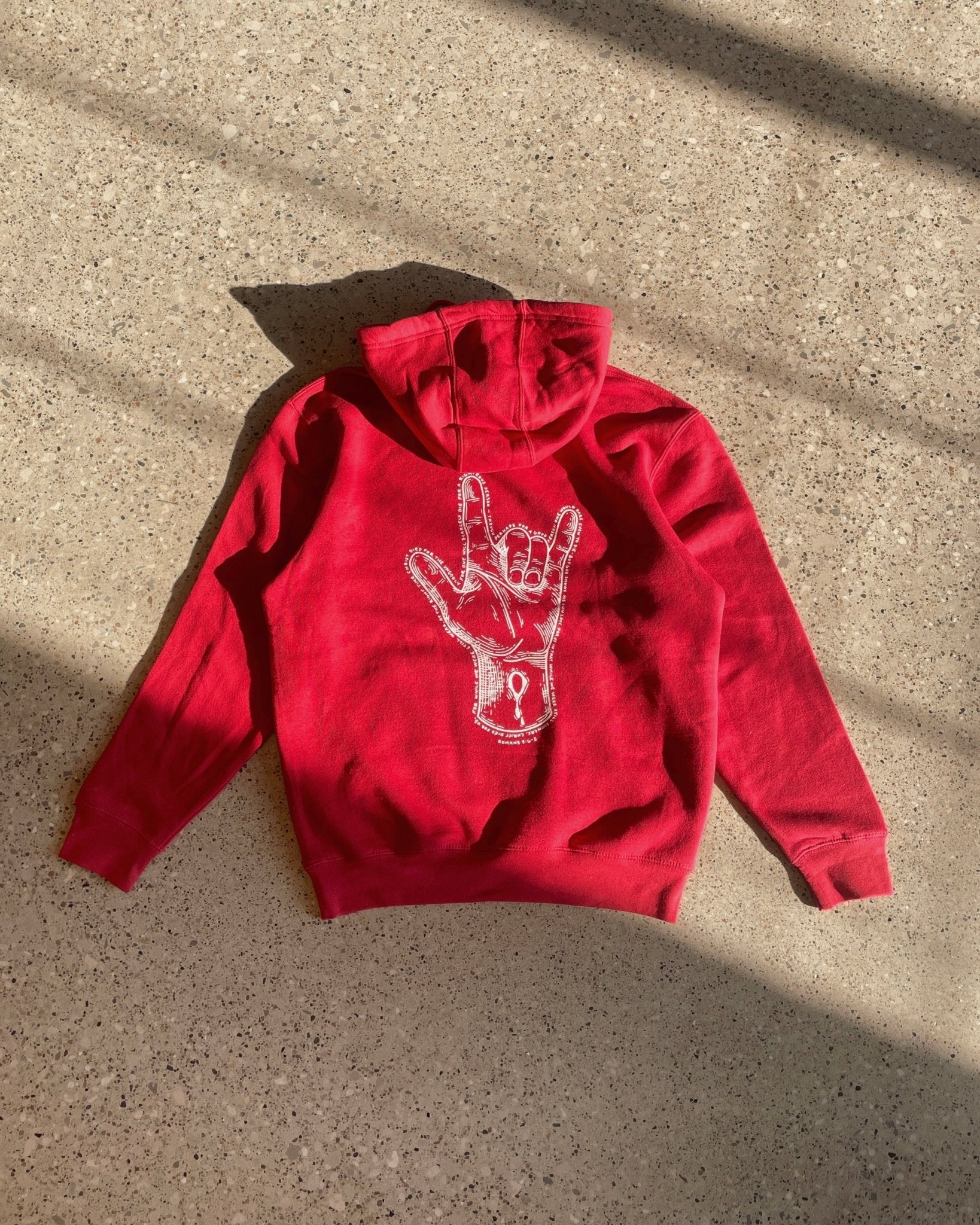"While We Were Still Sinners" Red Hoodie (Limited Edition) - Proclamation Coalition
