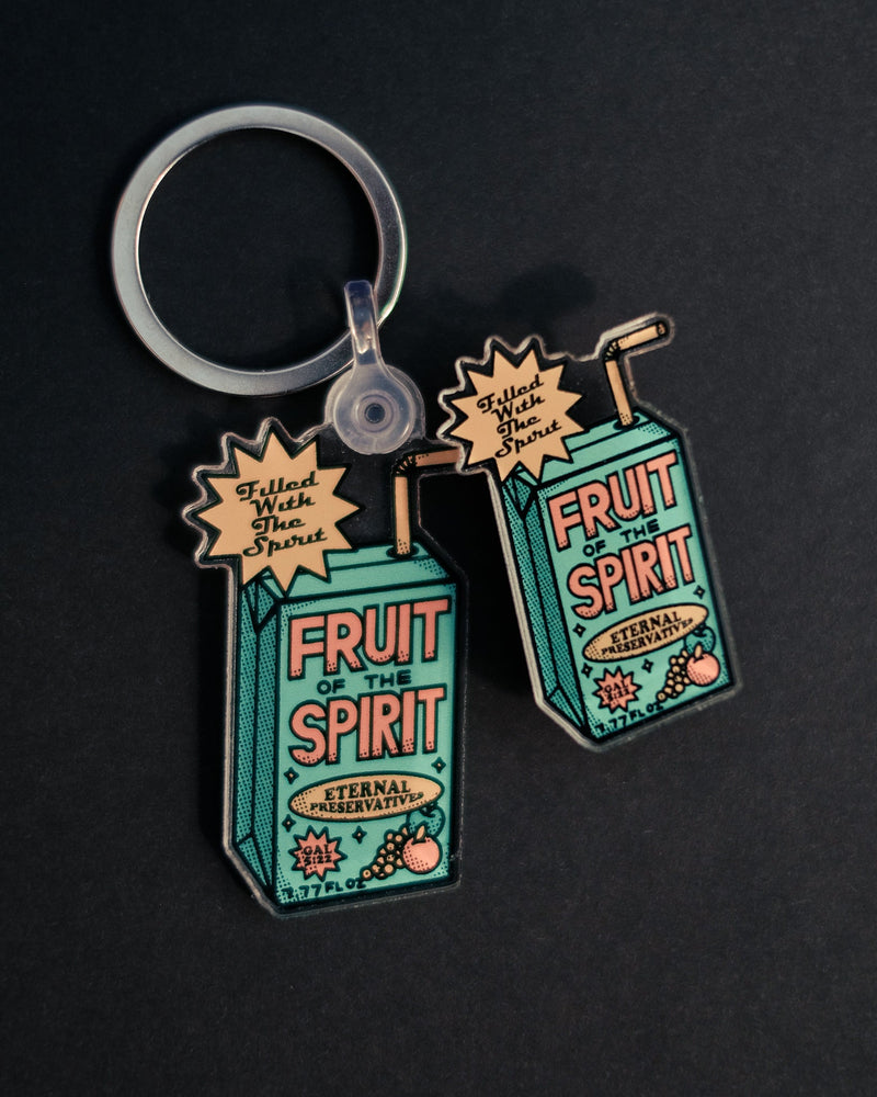 
            
                Load image into Gallery viewer, &amp;quot;Fruit of the Spirit - Juice Box&amp;quot; Pins + Keychains - Proclamation Coalition
            
        