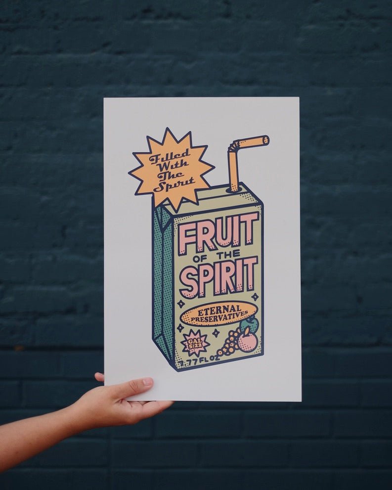 Christian Premium Poster - Fruit of the Spirit Juice Box Poster with One Juice Box - Proclamation Coalition