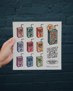 "Fruit of the Spirit - Juice Box" Sticker Sheet - Proclamation Coalition