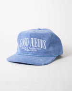 "Good News" - Ocean Blue Corduroy Hat - Proclamation Coalition