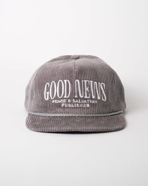 "Good News" - Smoke Gray Corduroy Hat - Proclamation Coalition