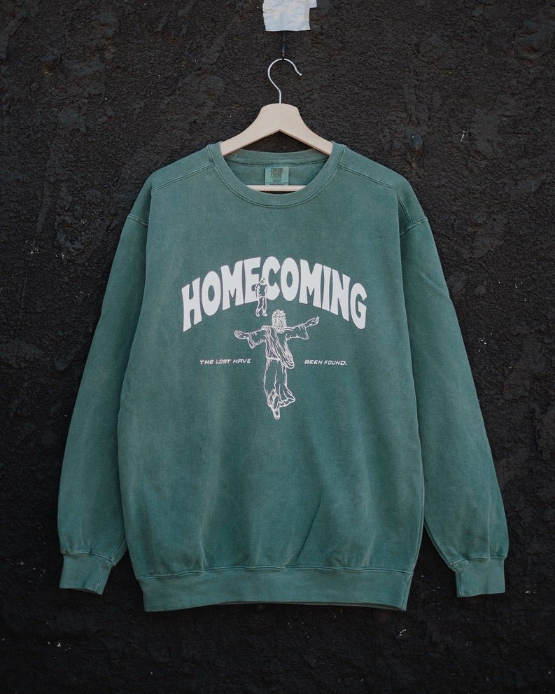 HOMECOMING - Premium Forest Green Crewneck - Proclamation Coalition