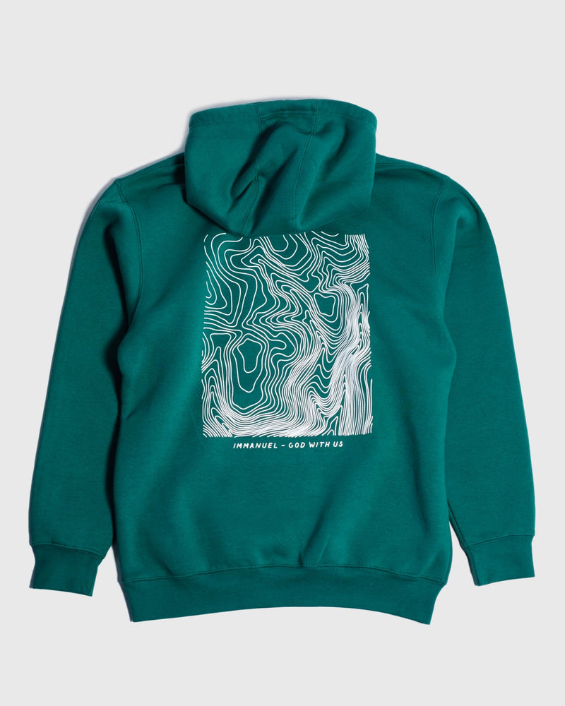"Immanuel - Where Jesus Walked" Teal Hoodie - Proclamation Coalition