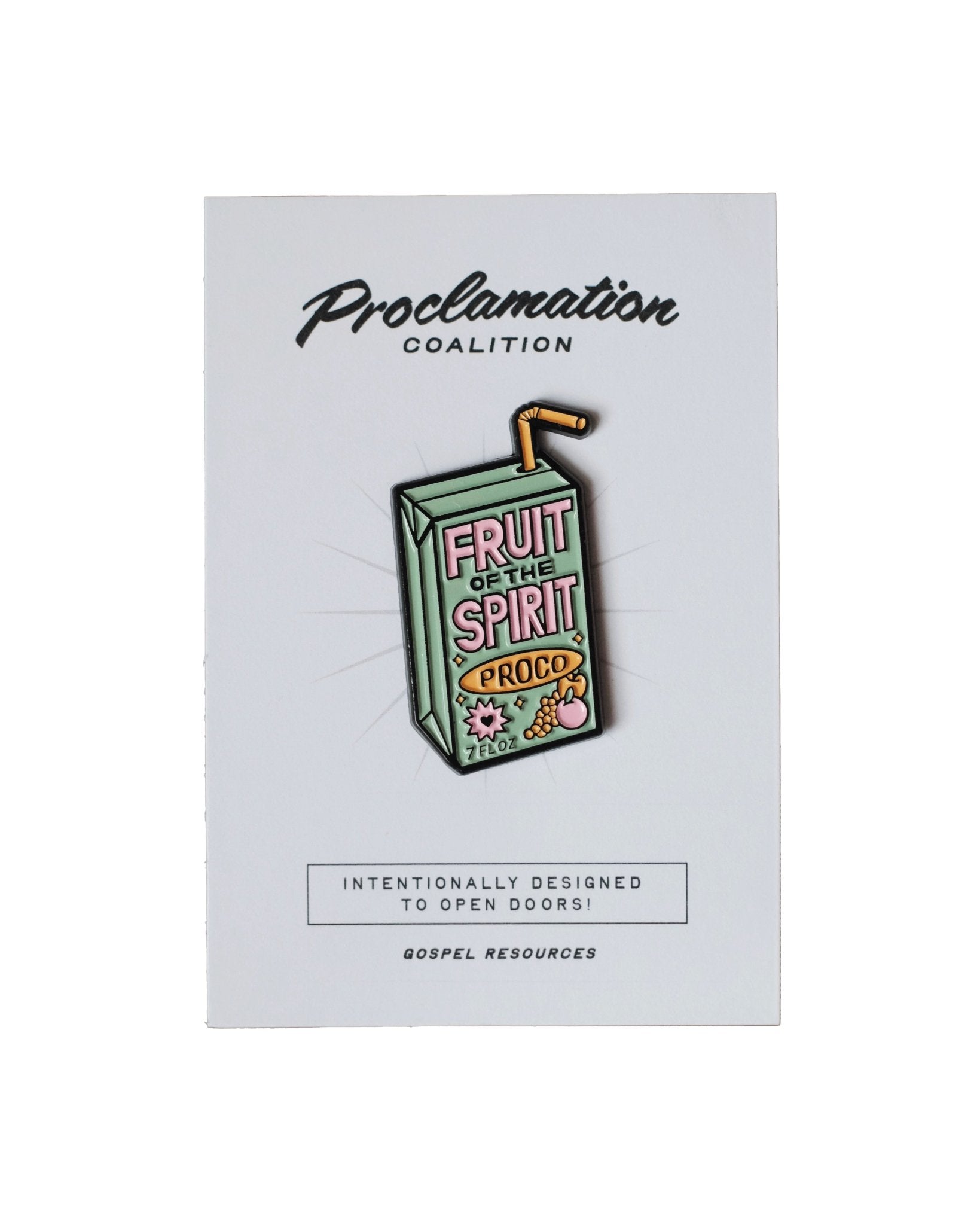 "Juice Box" Premium Enamel Pin - Proclamation Coalition