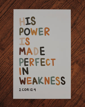
            
                Load image into Gallery viewer, Power in Weakness - Poster - Proclamation Coalition
            
        