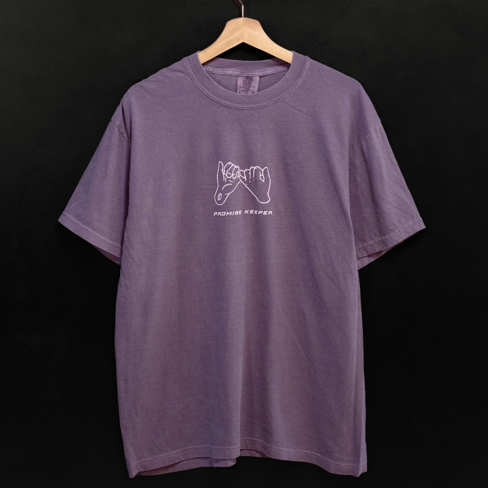 Christian T-Shirt - Promise Keeper - Faded Purple Comfort Colors Tee - Proclamation Coalition